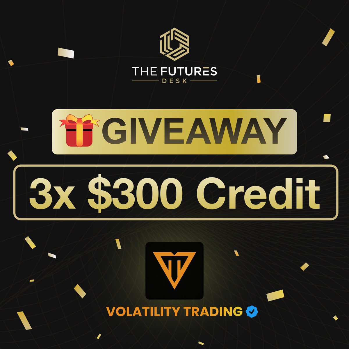 Volatility Trading (@tradevolatile) on Twitter photo 🚨 GIVEAWAY TIME! 🚨
To celebrate our trading wins, I'm hosting a giveaway for three lucky winners to each receive $300 in credit for The Futures Desk – your go-to resource for futures trading mastery! 📷📷
How to enter:
1. Follow me & <a href="/TheFuturesDesk/">The Futures Desk</a>
2. Like & RT 🚨 GIVEAWAY TIME! 🚨
To celebrate our trading wins, I'm hosting a giveaway for three lucky winners to each receive $300 in credit for The Futures Desk – your go-to resource for futures trading mastery! 📷📷
How to enter:
1. Follow me & <a href="/TheFuturesDesk/">The Futures Desk</a>
2. Like & RT
