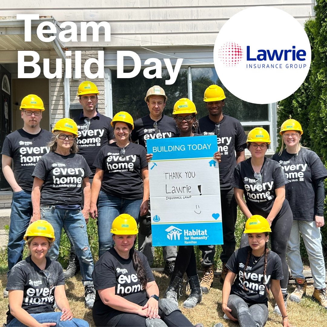 Habitat Hamilton (@habitathamilton) on Twitter photo 🔨 Another great Team Build Day with <a href="/LawrieGroup/">Lawrie Insurance Group</a>!
Taping, mudding, sanding & flooring work at our CityHousing build - and they've committed to MORE build days this year! 💪🏠That's partnership!
#TeamBuildDay #LawrieInsurance #AffordableHousing #HamiltonIsHome 🔨 Another great Team Build Day with <a href="/LawrieGroup/">Lawrie Insurance Group</a>!
Taping, mudding, sanding & flooring work at our CityHousing build - and they've committed to MORE build days this year! 💪🏠That's partnership!
#TeamBuildDay #LawrieInsurance #AffordableHousing #HamiltonIsHome
