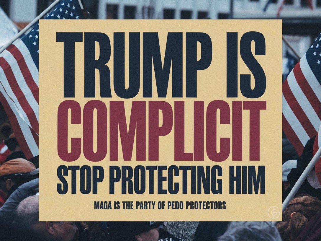 Lilylilylily016's tweet image. The #PedoPresident #EpsteinTrumpFiles needs to trend daily until the release the complete Epstein files not the covered up files. Don’t let him get away with yet another crime. He raped 12 and13 yr olds.