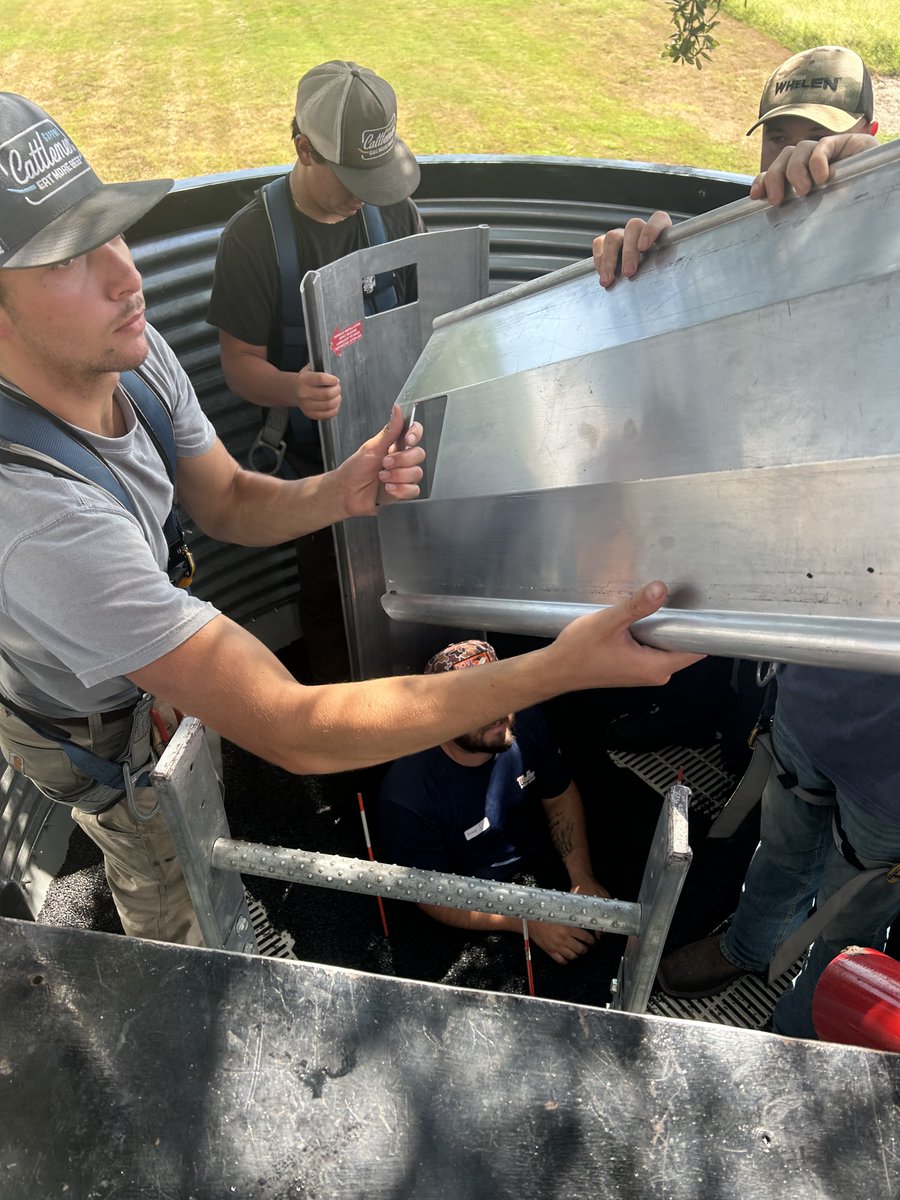 Our team braved the heat wave yesterday during the Agriculture Rescue and Safety Training hosted in St. Matthews. Personnel from multiple departments received training on how to rescue an entrapped victim, proper hazardous tree assessments, and an overview of grain bins.