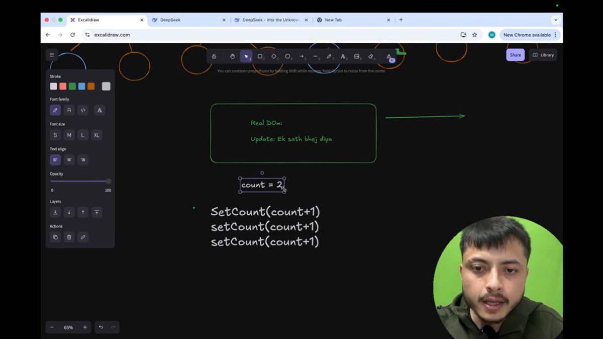 Samir_kumar19's tweet image. Day 14 of #30DaysCodeChallenge
1️⃣ Studied API handling in Redux — quite tough 🧩
2️⃣ Learned about Virtual DOM in React ⚛️
3️⃣ Built a basic project using both concepts
⚡ Productivity: Medium
#ReactJS #Redux #WebDev #100DaysOfCode #CodingJourney