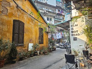 film is not dead 🌞💙 #hanoi 😍 (from the coffee shop around the corner from my place)
