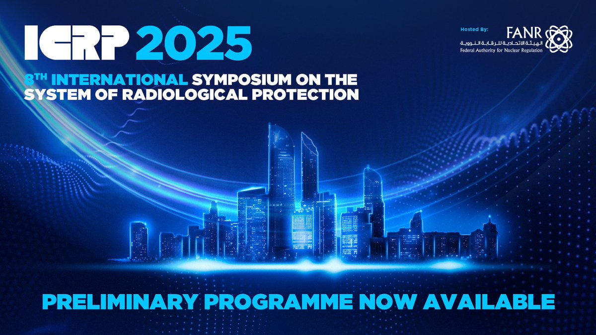 The anticipation is over! The preliminary programme for ICRP 2025 is now available for download at the following link: ow.ly/75Pm50WxvC5 

Check out the programme to explore our diverse list of session topics and guest speakers, and be sure to register! 

#ICRP2025