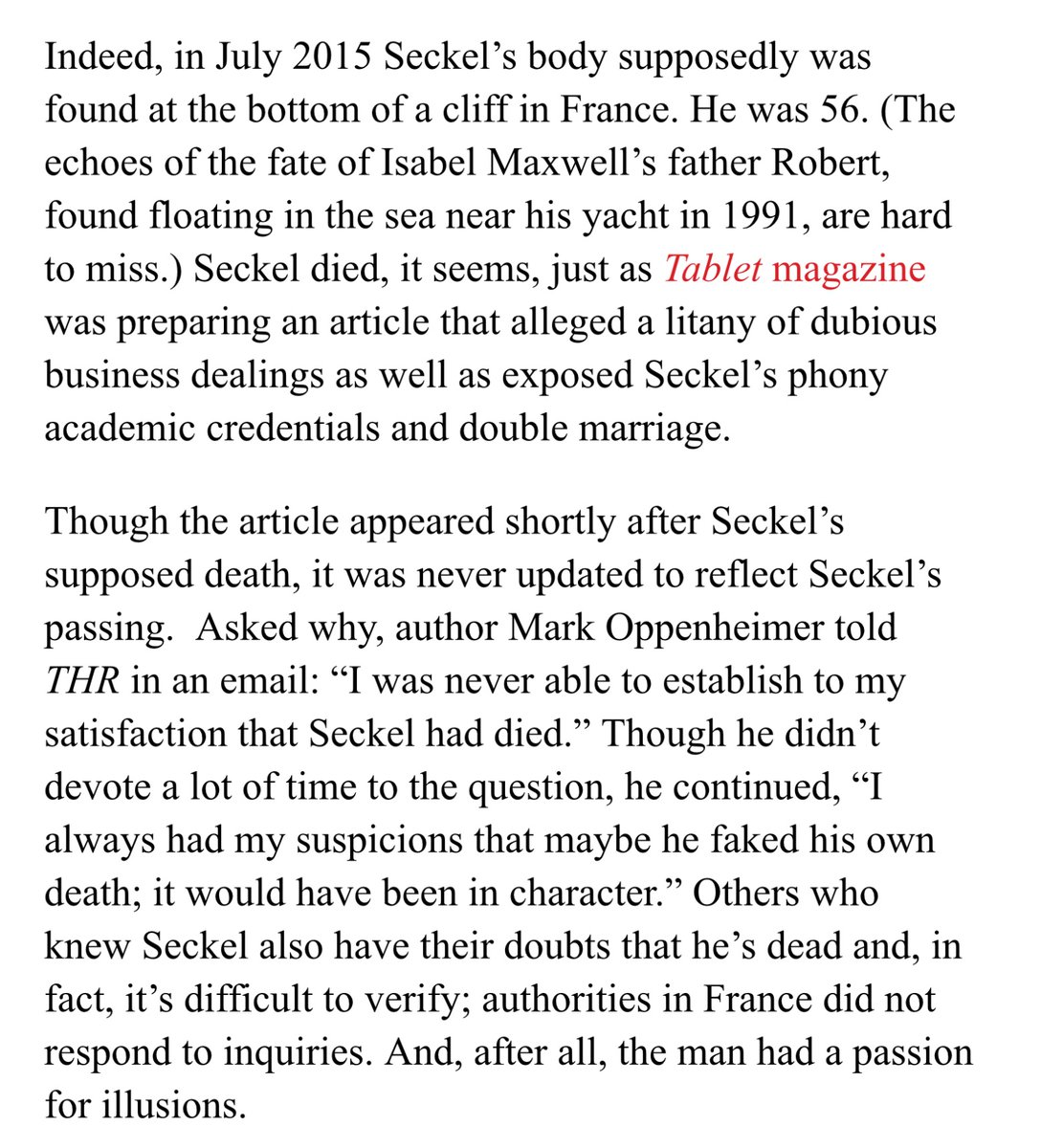 ImDrinknWyn's tweet image. As did Al Seckel the next year.  Or maybe not.
hollywoodreporter.com/lifestyle/life…