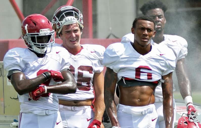 In honor of today being Alabama’s first day of Fall camp. There was nothing better than that Alabama heat with the boys 💯