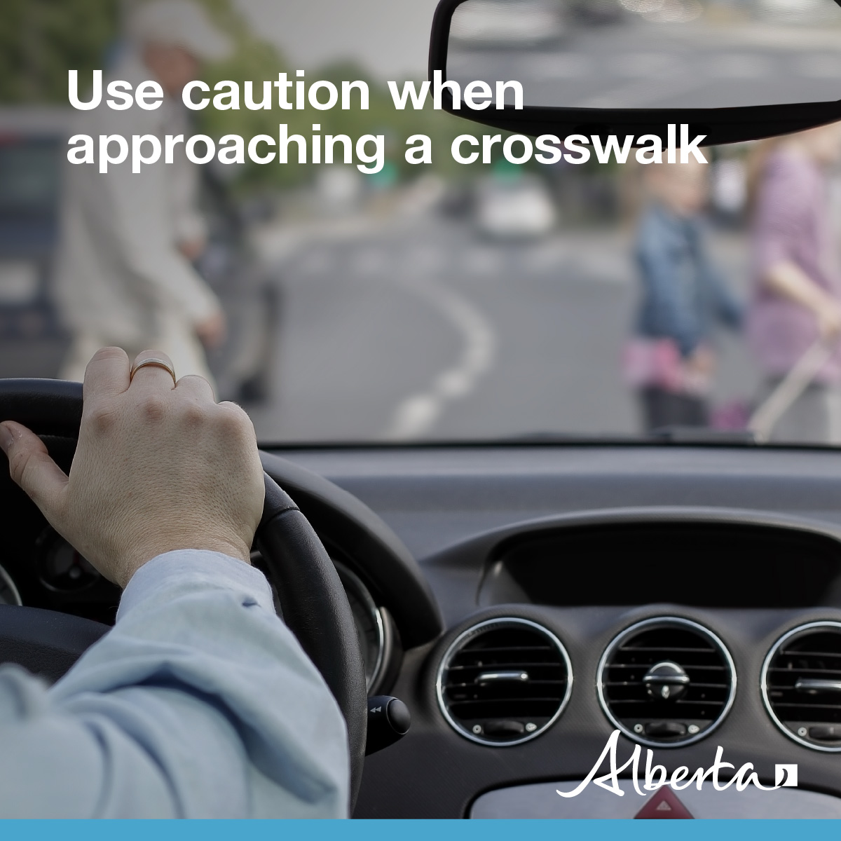Making a turn? Watch out for pedestrians who may be crossing. 

Not stopping for a pedestrian in a crosswalk can have tragic consequences – it also carries a fine of $810 plus 4 demerit points #ABRoads #DriveSafe #drivingtips #pedsafety