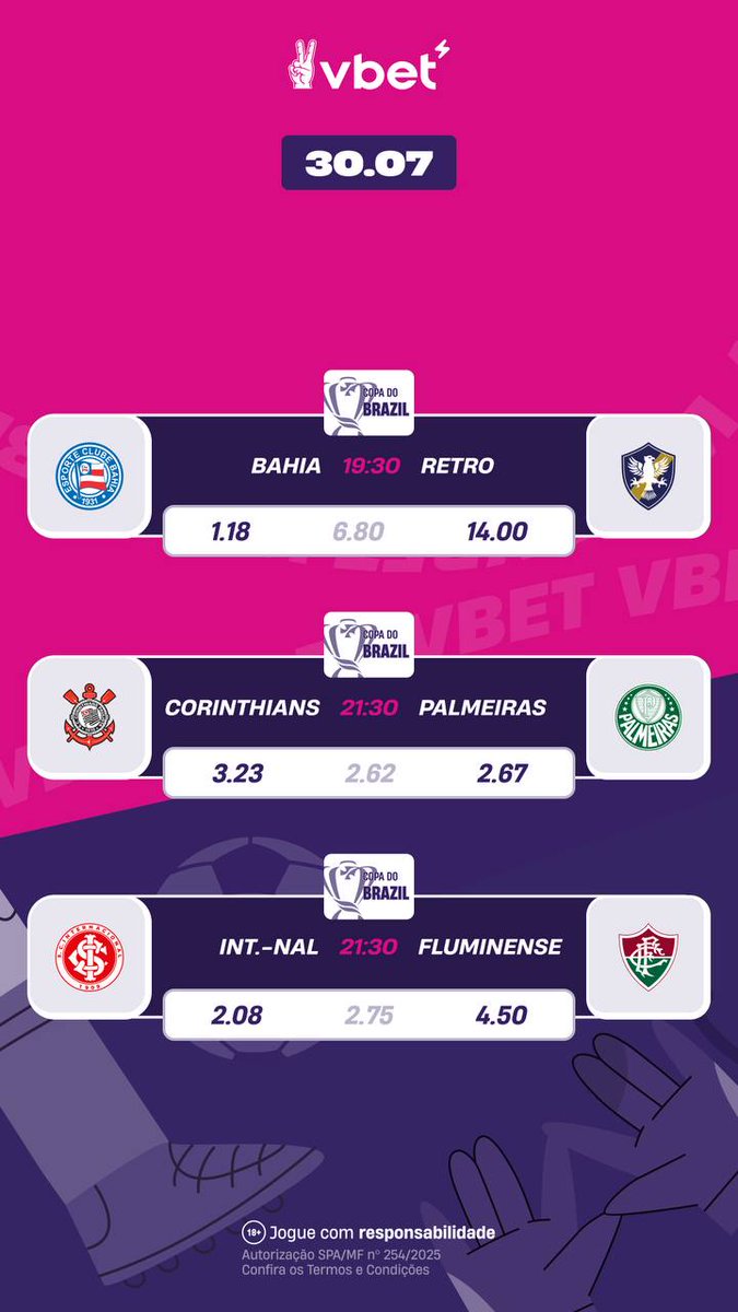 ππ ππ’π π ππ« πͺπΈπ§π· (@laligabr) on Twitter photo π¨ jΓ‘ jΓ‘ tem Copa do Brasil e essas sΓ£o as Odds da <a href="/vbet_brasil/">VBET Brasil</a> pra hoje
registre-se:
vbet.link/LaLigaBR π¨ jΓ‘ jΓ‘ tem Copa do Brasil e essas sΓ£o as Odds da <a href="/vbet_brasil/">VBET Brasil</a> pra hoje
registre-se:
vbet.link/LaLigaBR