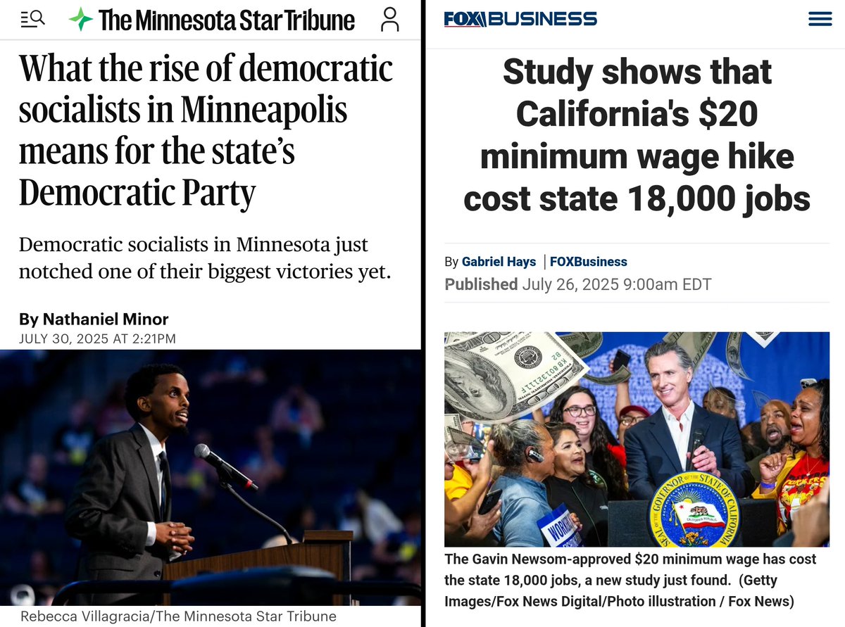 Socialists are seizing control of the Democrat Party in MN. In related news, the consequences of Socialism are being felt in CA.
