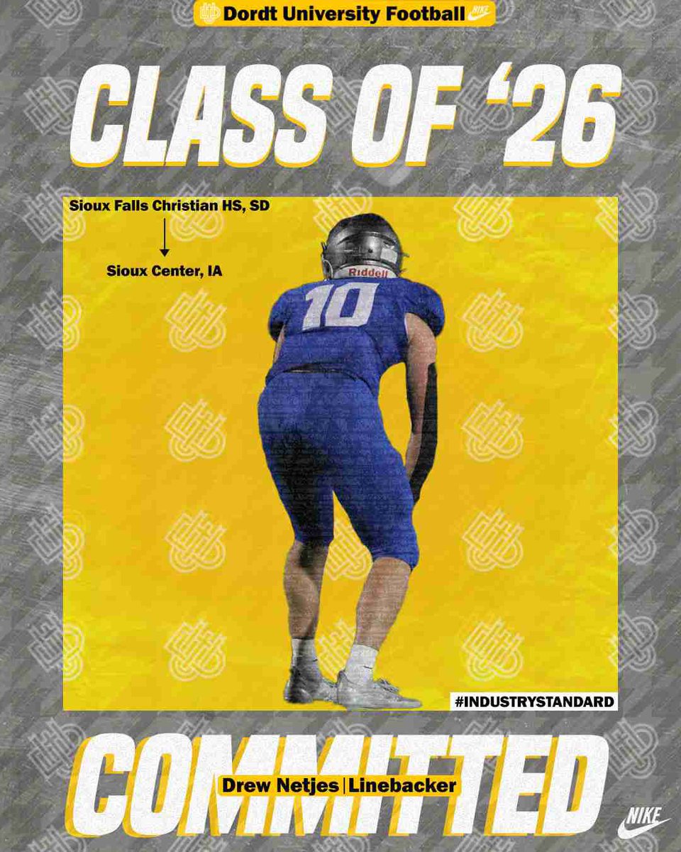 Drew Netjes (@drewnetjes) on Twitter photo God is good 100% Committed❗️❗️
<a href="/DordtFB/">Dordt Football</a> <a href="/coach_penner/">Joel Penner</a> <a href="/Coach_Roelofs/">Coach Taylor Roelofs</a> <a href="/BMcCormick08/">Brandon McCormick</a> <a href="/n_bongo15/">Coach Nathan Kabongo</a> <a href="/SetzerElite/">Setzer Elite</a> <a href="/FootballSFC/">SFC Football</a> <a href="/Mr_CoachSmith/">Jared Smith</a> God is good 100% Committed❗️❗️
<a href="/DordtFB/">Dordt Football</a> <a href="/coach_penner/">Joel Penner</a> <a href="/Coach_Roelofs/">Coach Taylor Roelofs</a> <a href="/BMcCormick08/">Brandon McCormick</a> <a href="/n_bongo15/">Coach Nathan Kabongo</a> <a href="/SetzerElite/">Setzer Elite</a> <a href="/FootballSFC/">SFC Football</a> <a href="/Mr_CoachSmith/">Jared Smith</a>