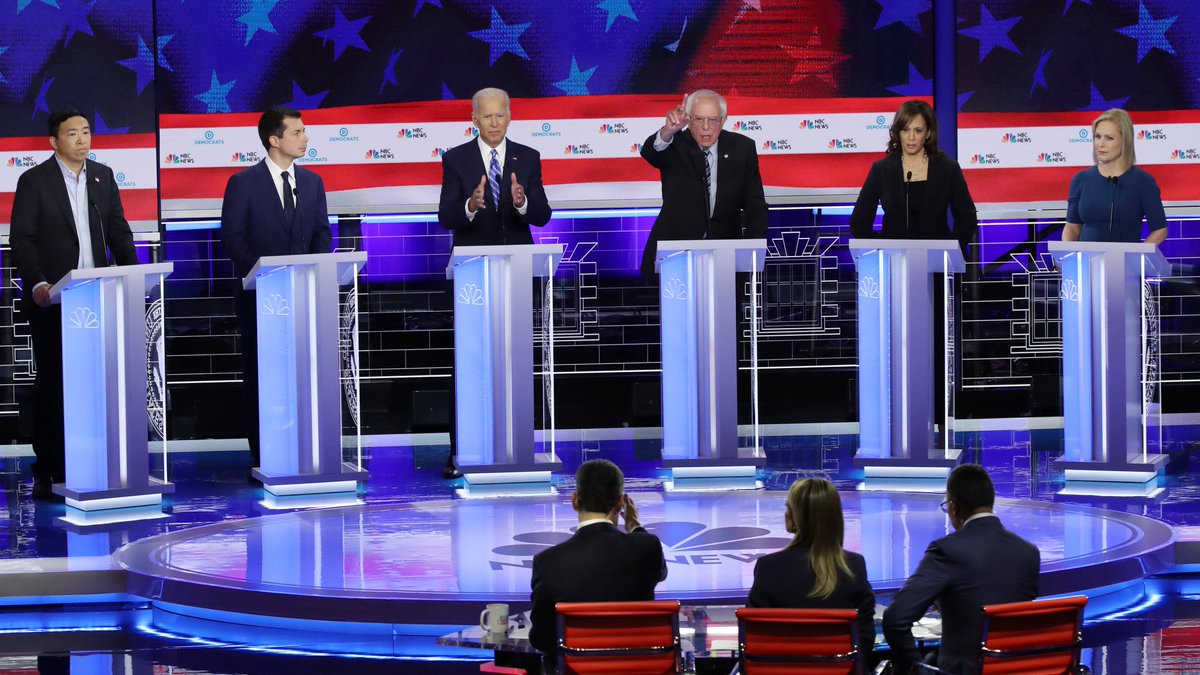 The 2020 primary had so many people running they had to split the debates because they all couldn’t fit on one stage