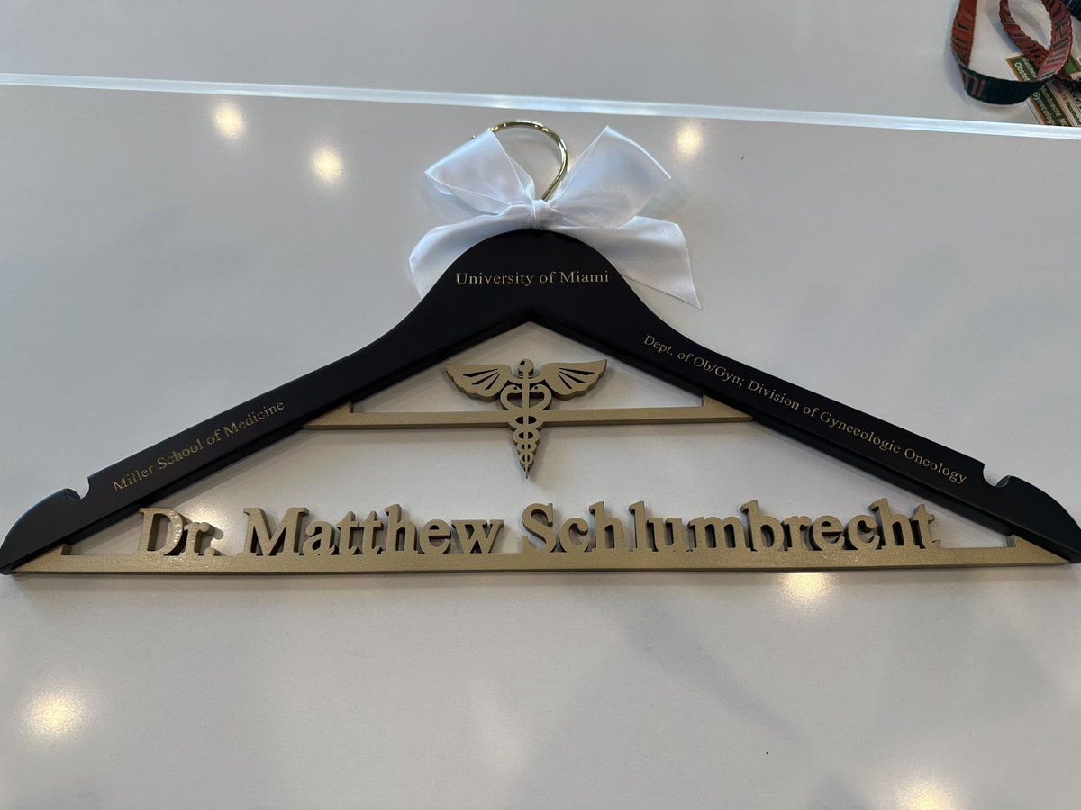 Matthew Schlumbrecht (@matthewschlumb1) on Twitter photo This week marks the end of my 7-year tenure as the GYN Oncology fellowship program director at <a href="/SylvesterCancer/">Sylvester Comprehensive Cancer Center</a>. This has been one of the most rewarding and humbling experiences of my career. Grateful especially for our coordinator for her support and for this super cool gift 🙂 This week marks the end of my 7-year tenure as the GYN Oncology fellowship program director at <a href="/SylvesterCancer/">Sylvester Comprehensive Cancer Center</a>. This has been one of the most rewarding and humbling experiences of my career. Grateful especially for our coordinator for her support and for this super cool gift 🙂