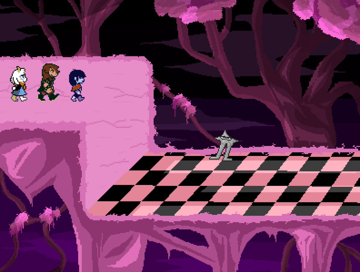What if they made another dark fountain to go back to the scarlet forest? 
#DELTARUNE