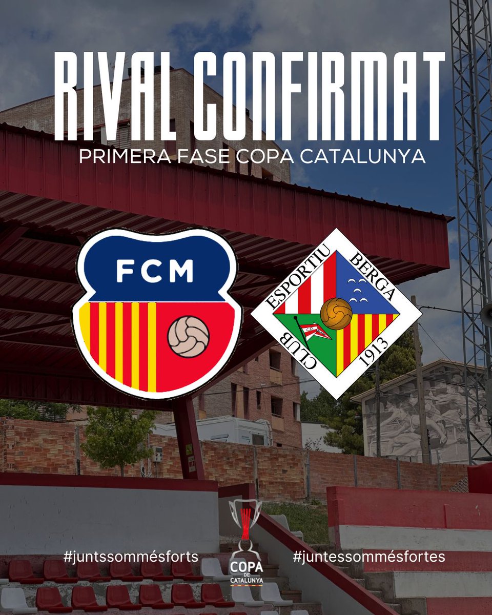 🏆 COPA CATALUNYA FEMENINA

Rival confirmat per a la primera ronda!
Ens enfrontarem al <a href="/martinenc/">FC Martinenc</a> en un duel emocionant que inaugurarà la temporada 2025/26.

🔴⚪️ Ho deixarem tot al camp! 💪

#CopaCatalunya #FutFem
#FutbolFemení #futbolcat 
#CopaCat 🔴🟡
#juntessommésfortes ❤️🤍