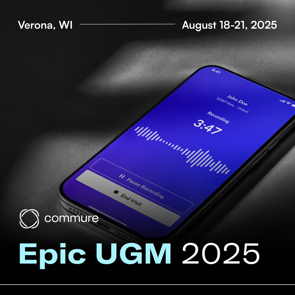 AI that actually works inside <a href="/HeyEpic/">Epic</a>  

Join Commure at UGM 2025 to see how health systems are integrating ambient voice and care coordination intelligence directly with their EHR.

Meet the team making it happen:
- @IanShakil, Chief Strategy Officer
- <a href="/MaxwellaKrueger/">Max Krueger</a>, Head of