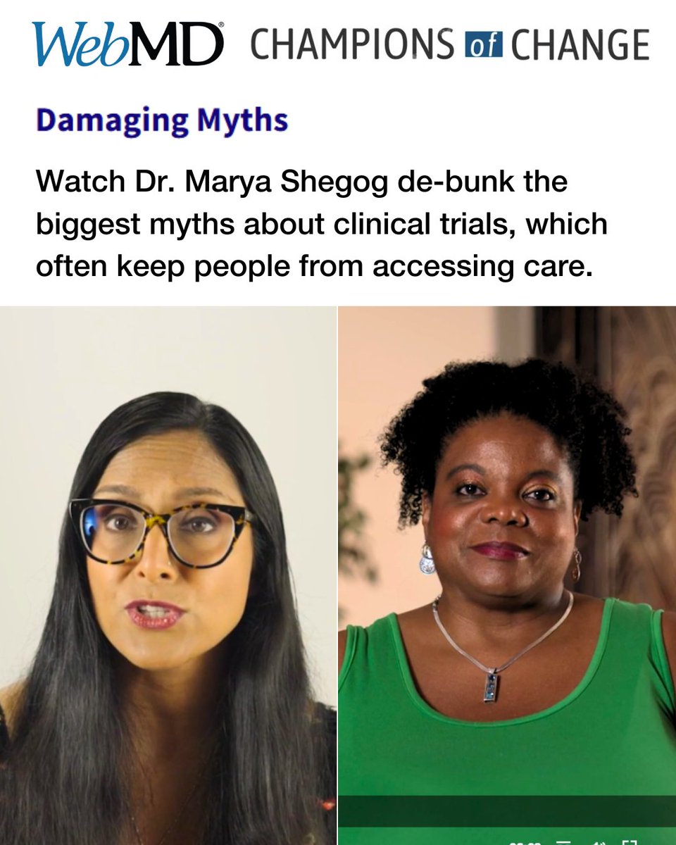 No, you will not be a guinea pig.

In a conversation with <a href="/WebMD/">WebMD</a>, Dr. Marya Shegog de-bunks the most damaging myths about clinical trials. Watch: webmd.com/cancer/video/c…