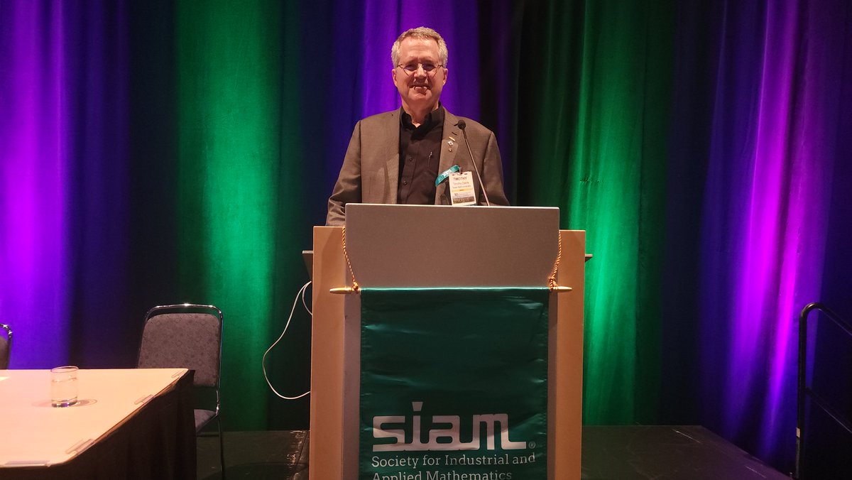 TheSIAMNews's tweet image. Dr. Timothy A. Davis, professor at Texas A&amp;amp;M University, is gearing up to present the 2025 I. E. Block Community Lecture at #SIAMAN25!

If you&apos;re onsite, join us in Room 517D or tune in to the livestream: youtube.com/watch?v=ODJZeJ…

#SIAMACDA25 #SIAMCT25 #SIAMGD25