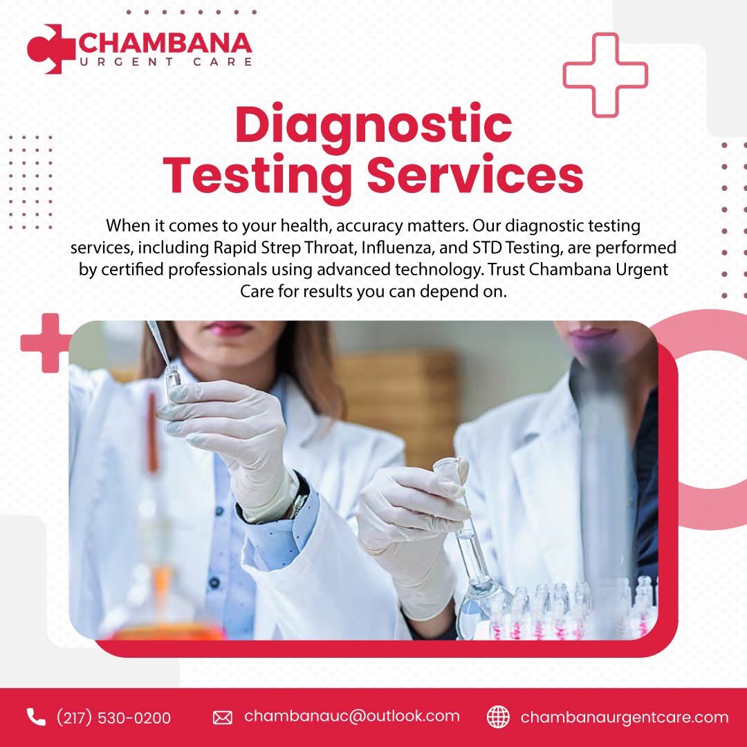 ChambanaUC's tweet image. 🧪 Need lab work? We’ve got you covered!
Fast, accurate, and reliable lab services—no appointment needed.
✅ Quick results
✅ Friendly care
✅ Walk-ins welcome
Come see us today!
#LabServices #WalkInLab #HealthcareYouCanTrust