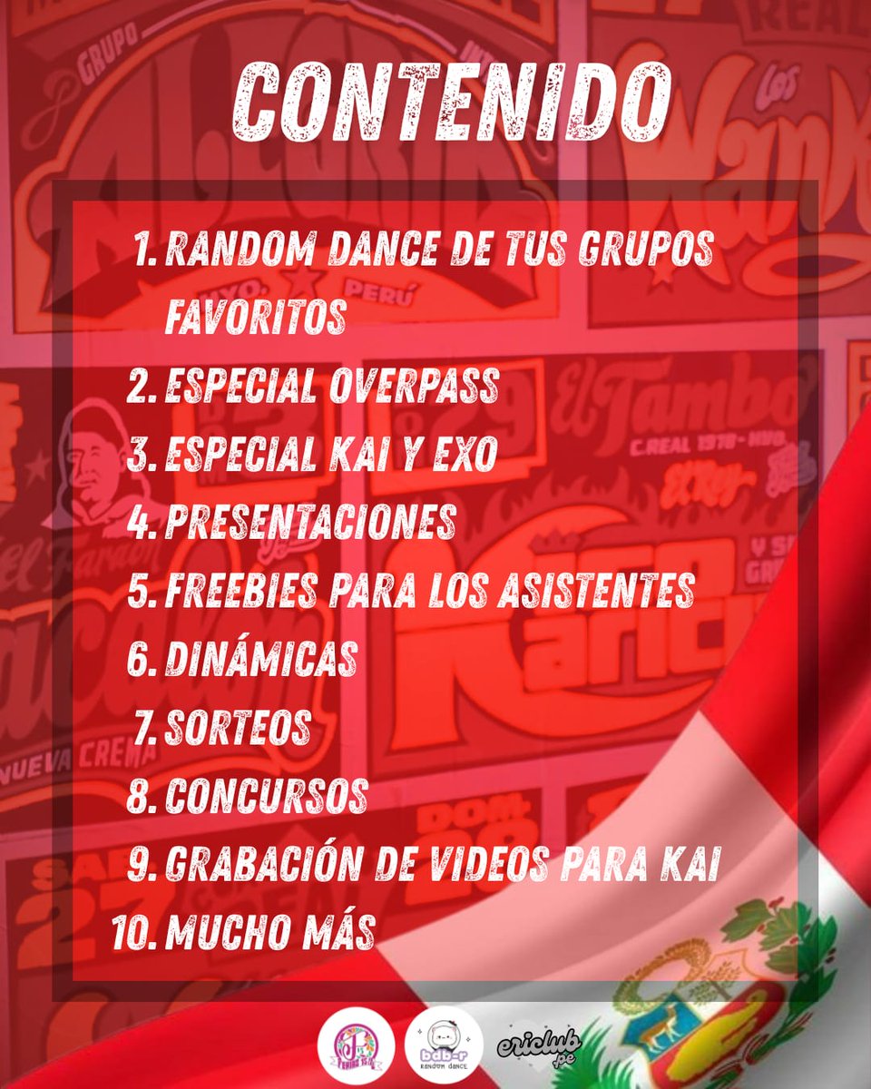 ericlubperu's tweet photo. EXO-L, seguimos con más sorpresas, este tres de agosto no te puedes perder esta gran actividad dedicada a Kai ❤️
@weareoneEXO #KAInPERU #KAI #EXOLPERU #weareoneEXO https://t.co/FSKeAtlToj