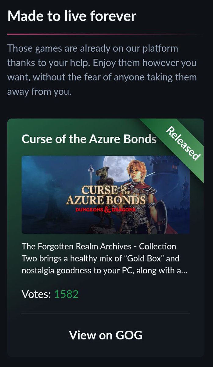 Definitivamente nunca fue una perdida. Chicos, vean que hasta juegos con 800 o 2000 votos ya están registrados oficialmente en la tienda.
Osea, que no necesitan 100000 para que tenga la chance de salir cuando ya la tenía desde antes.

Solo los fraudulentos lo ven como perdida.