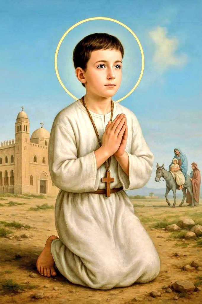 ( 24 أبيب ) تعيِّد الكنيسة باستشهاد القديس العظيم أبانوب النهيسى . بركة صلواته فلتكن معنا آمين .