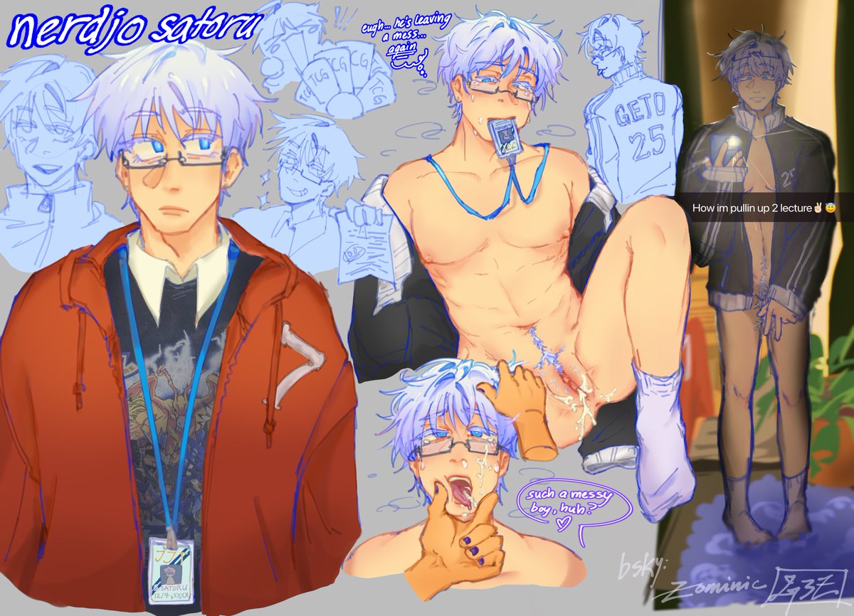 fisht0ru4's tweet photo. nerdjo i did a while back #GojoSatoru #jjk  #gego #夏五 #nerdjo https://t.co/A5wawdVpww