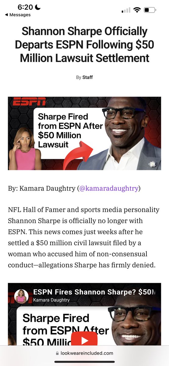 Who saw this coming?  👀 #ESPN cuts ties with #ShannonSharpe 

Join the conversation: lookweareincluded.com/shannon-sharpe…