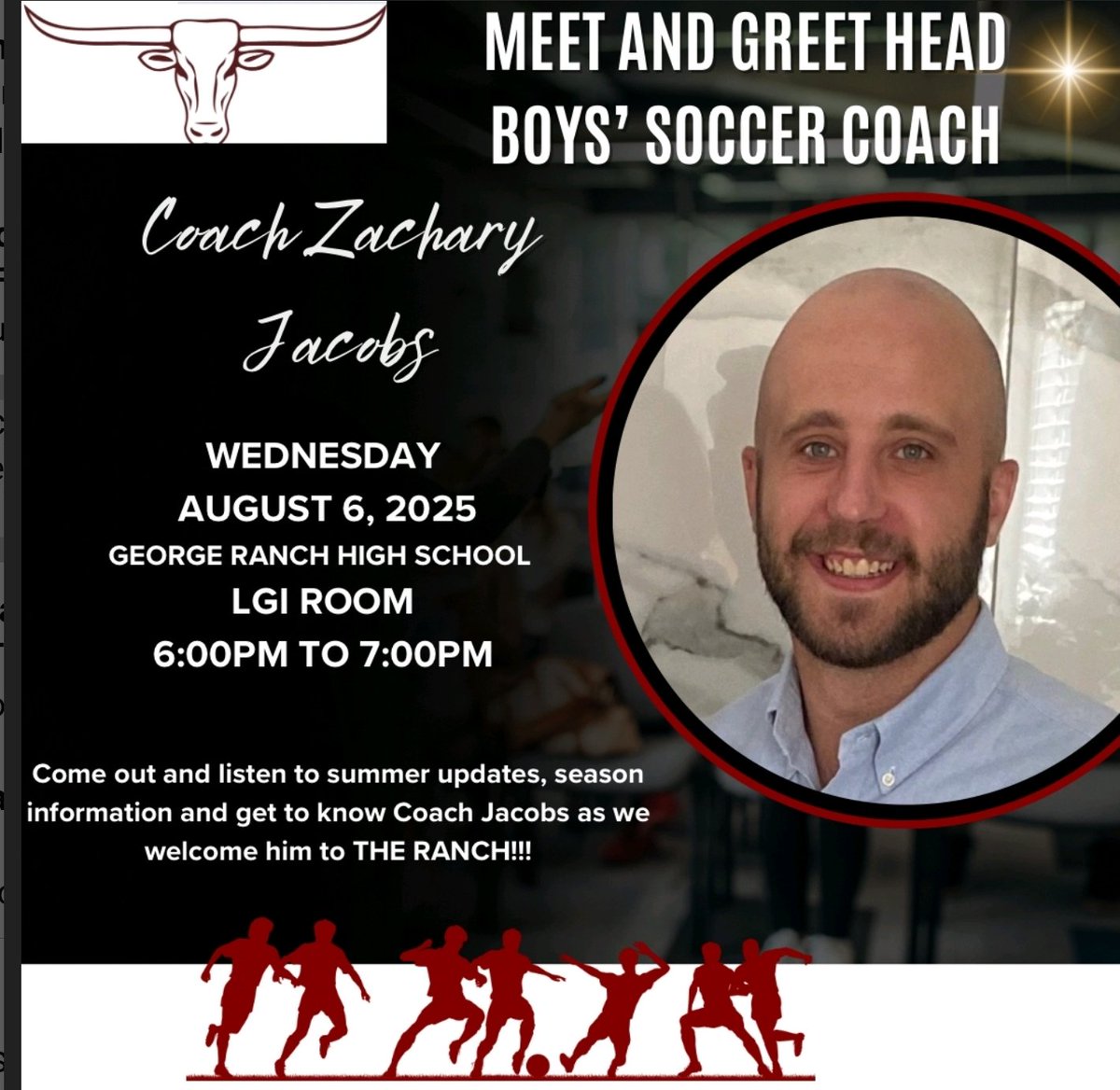 George Ranch High School Boys Soccer (@grhsfutbol) on Twitter photo Come get important information for the upcoming 2025-2026 Season next Wednesday! G⚽️ Herd!
#WeAreGR
#beGReat
<a href="/CoachADutch/">Coach Alicia Dutch</a> <a href="/lcisdathletics/">LCISD ATHLETIC DEPT.</a> <a href="/pinkpatterson/">Heather Patterson</a> Come get important information for the upcoming 2025-2026 Season next Wednesday! G⚽️ Herd!
#WeAreGR
#beGReat
<a href="/CoachADutch/">Coach Alicia Dutch</a> <a href="/lcisdathletics/">LCISD ATHLETIC DEPT.</a> <a href="/pinkpatterson/">Heather Patterson</a>