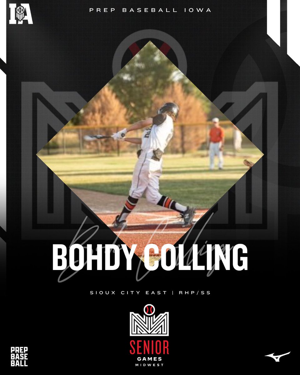 Prep Baseball Iowa (@prepbaseballia) on Twitter photo ๐๐๐๐ ๐๐๐๐ +๐ โ
๐ฉ๐ถ๐ฏ๐ซ๐ ๐ช๐ถ๐ณ๐ณ๐ฐ๐ต๐ฎ ('26, RHP/SS, Sioux City East) is set to represent Iowa at the 2025 Super Senior Games in KC.
๐ค: loom.ly/VB3x6vg | <a href="/BohdyColling/">Bohdy Colling</a> ๐๐๐๐ ๐๐๐๐ +๐ โ
๐ฉ๐ถ๐ฏ๐ซ๐ ๐ช๐ถ๐ณ๐ณ๐ฐ๐ต๐ฎ ('26, RHP/SS, Sioux City East) is set to represent Iowa at the 2025 Super Senior Games in KC.
๐ค: loom.ly/VB3x6vg | <a href="/BohdyColling/">Bohdy Colling</a>