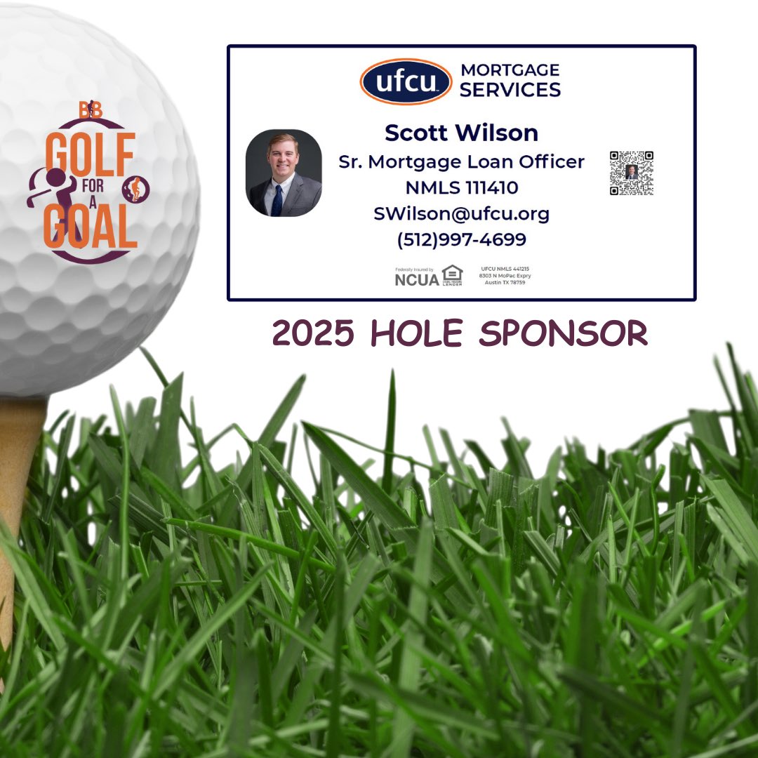 Brady's Bridge (@bradysbridge) on Twitter photo Weβre honored to have <a href="/UFCU/">UFCU</a> Mortgage Services back as a Hole Sponsor for the #2025GolfForAGoal tournament! β³
This year, weβre celebrating the launch of our programs and all the incredible kids weβve had the joy of caring for. π
π Register today: golf-for-a-goal.perfectgolfevent.com Weβre honored to have <a href="/UFCU/">UFCU</a> Mortgage Services back as a Hole Sponsor for the #2025GolfForAGoal tournament! β³
This year, weβre celebrating the launch of our programs and all the incredible kids weβve had the joy of caring for. π
π Register today: golf-for-a-goal.perfectgolfevent.com