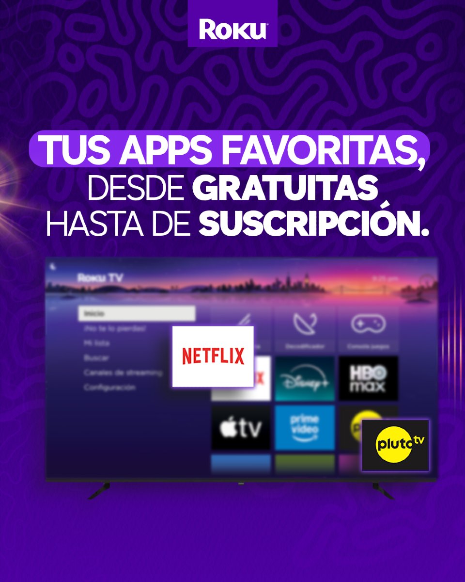 ¡Todo tu entretenimiento en Hyundai Roku TV! 💜
Accede a todas tus suscripciones y a miles de horas de contenido gratuito. Disfruta Dolby Audio, HDR en modelos de 50” y 55”, puertos HDMI para consolas, búsqueda universal, modo auriculares y más. Controla tu TV por voz desde la