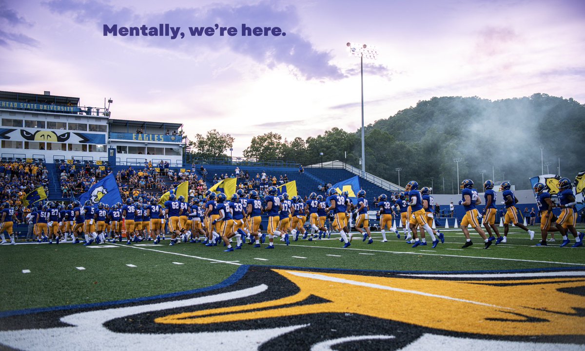 Morehead State (@moreheadstate) on Twitter photo Mentally, weβre here. π¦
ππ The season home-opener for <a href="/MSUEaglesFB/">Morehead State Football</a> is in one month!
ππππ‘ππ¨π¦
vs Allen University
Saturday, Aug. 30 | 6 p.m.
Visit msueagles.com for ticket information and a full schedule. Mentally, weβre here. π¦
ππ The season home-opener for <a href="/MSUEaglesFB/">Morehead State Football</a> is in one month!
ππππ‘ππ¨π¦
vs Allen University
Saturday, Aug. 30 | 6 p.m.
Visit msueagles.com for ticket information and a full schedule.
