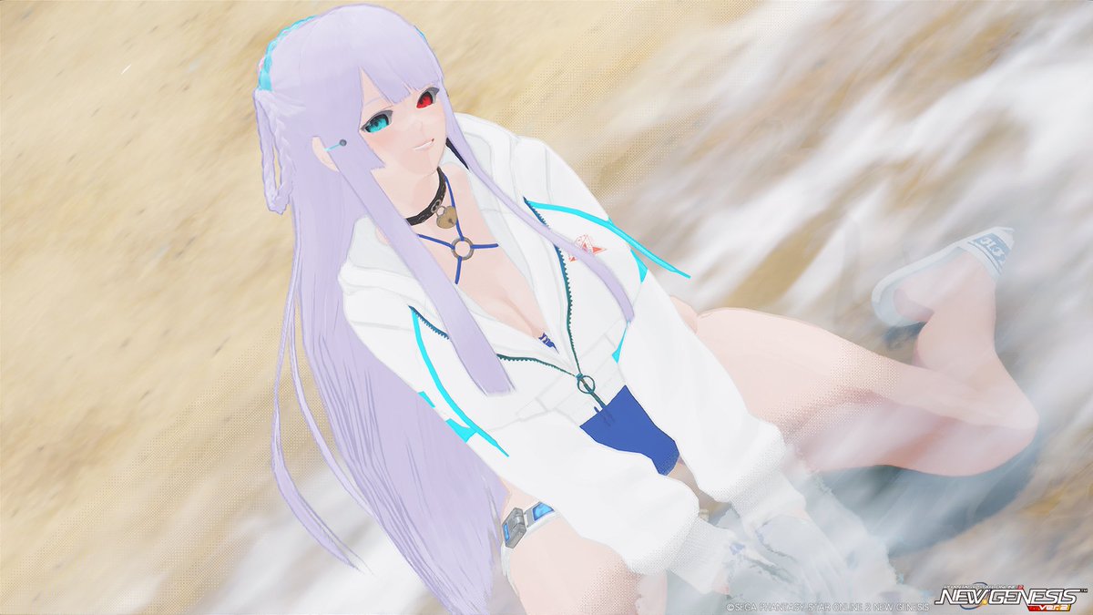 #PSO2NGS__SS
#メンテの日じゃないけどssを貼る 
おはようガッポイ！うん、眠い！でも仕事は行かねば…。年金の支払いも再開になるし、ｶﾞﾝﾊﾞﾛ
というわけで最近組んだゼクラミツィアコーデがすっかりお気にになったので、またPON！