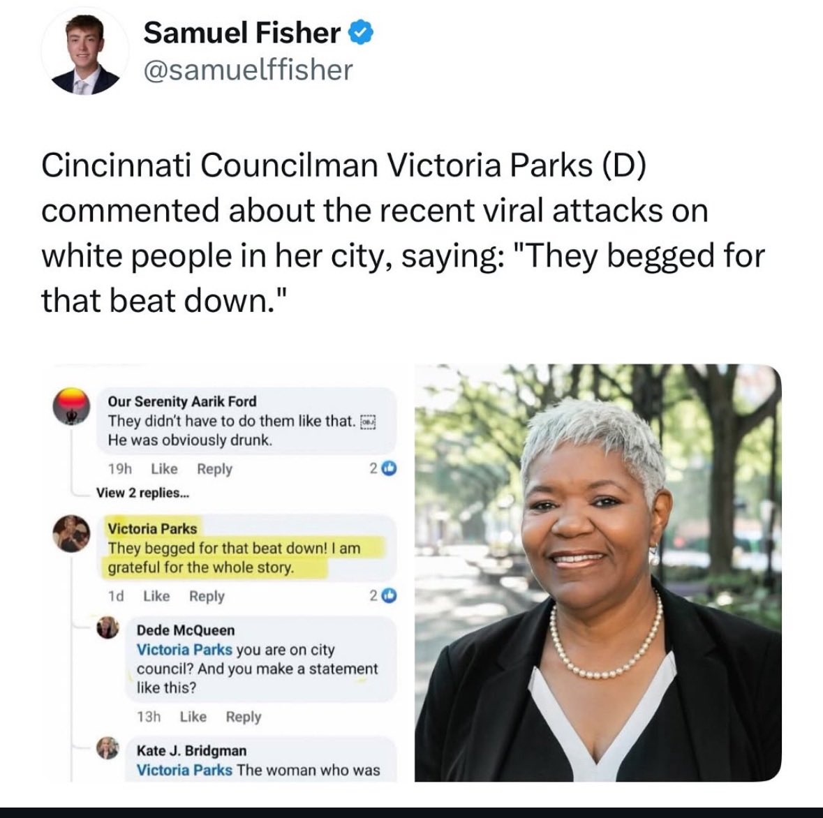 Cincinnati is an amazing and spectacular City. It deserves political leadership that matches the greatness of its citizens.

<a href="/AftabPureval/">Aftab Pureval</a> issues a late/weak statement, Police Chief blames social media (not the lack of almost 200 officers), Prosecutor <a href="/ConniePillich/">Connie Pillich</a> lets off