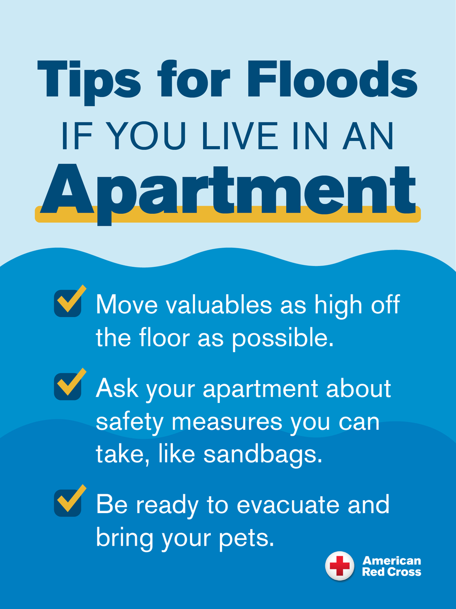 redcrossny's tweet photo. 👀 Have you seen the weather forecast for tomorrow? ⛈️

As a slow-moving front comes in, get ready now for flash flooding in the NYC metro region.

If you live in a flood-prone area — or a basement apartment — here are tips to stay safe!

Visit https://t.co/ijc5YVUzu2 for more. https://t.co/G75wRCMYwA
