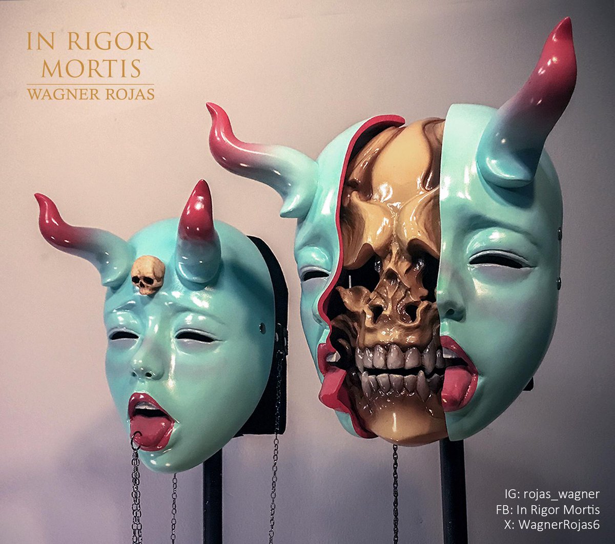 Wagner Rojas (@wagnerrojas6) on Twitter photo ¡Hola a todos, espero que estén pasando una buena semana!
 quería compartir con ustedes (como es de costumbre) uno de los pedidos que se envió a USA:
Máscaras Ahegao y Éxtasis.
Para este pedido en particular el cliente me pidió colocar un mini cráneo en la frente de Ahegao. ¡Hola a todos, espero que estén pasando una buena semana!
 quería compartir con ustedes (como es de costumbre) uno de los pedidos que se envió a USA:
Máscaras Ahegao y Éxtasis.
Para este pedido en particular el cliente me pidió colocar un mini cráneo en la frente de Ahegao.