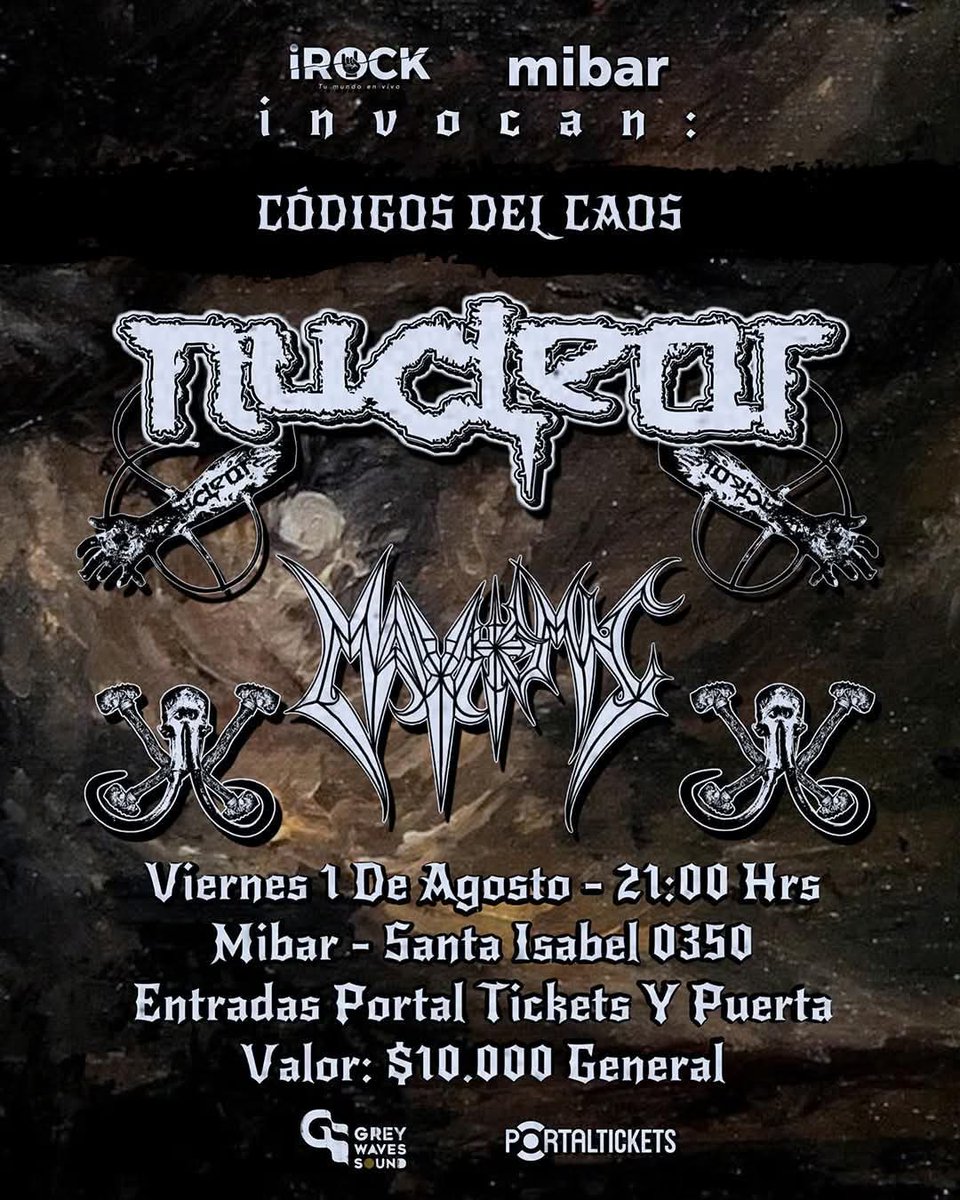 chileanhorsemen's tweet image. #ScanningTheScene🇨🇱
Atención amig@s porque este viernes  en @MiBardeRock su cartelera trae reunión de generaciones junto a @nuclearthrash y #Mayhemic. Las entradas las puedes encontrar vía PortalTickets.

Nos vemos en el Pit!! 🤘🏽💥

#TheChileanHorsemen
#LocalChapter78
#TCHH29