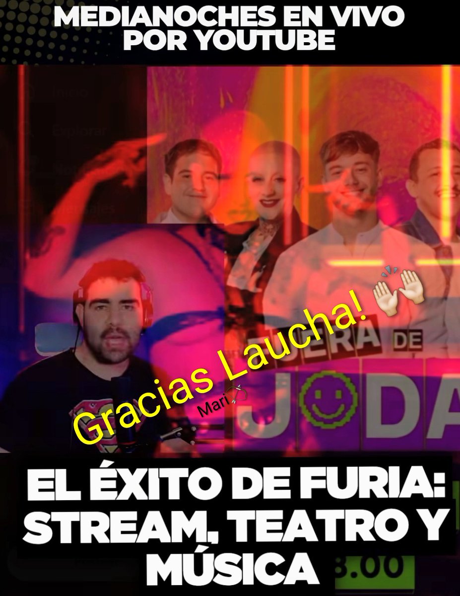 Gracias Laucha 🙌🏻
 Siempre, aún cuando no todos los hacían, apoyando a <a href="/FuriaScaglione/">Furia scaglione</a> 🔥
A subir esos ♥️ y comentarios furiosos!!!  
#furia #GranFuria <a href="/Sexobra/">Sex</a> #elprincipiodelfin #FueraDeJoda 
🔗 instagram.com/reel/DMvv-k4qT…