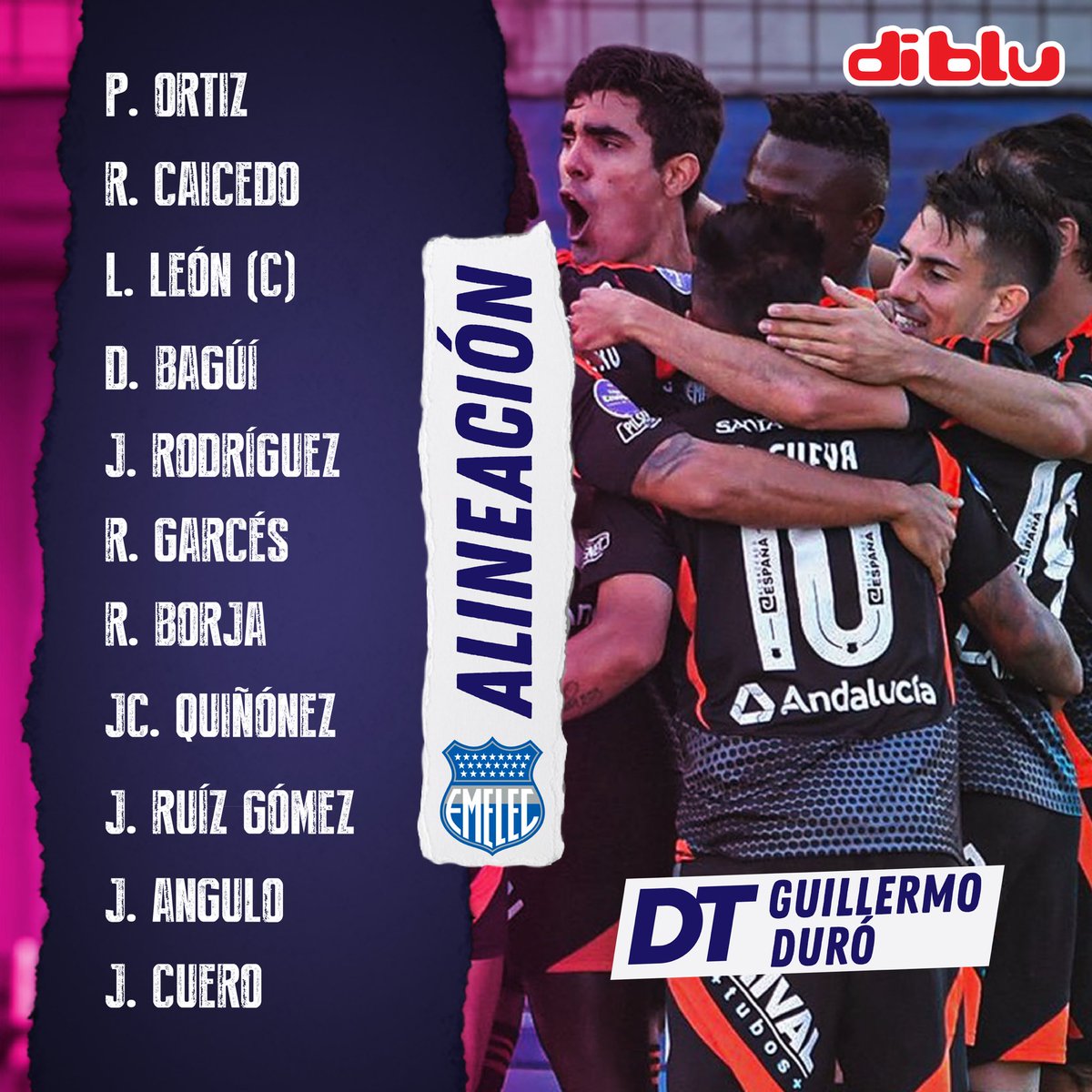 Radio Diblu (@radiodiblufm) on Twitter photo 📋 ¡ASÍ FORMAN LOS ELÉCTRICOS PARA HOY!
⚫️ #CDMiguelIturralde 🆚 <a href="/CSEmelec/">Club Sport Emelec</a> 🔵
🏆 <a href="/CopaEcuador/">Copa Ecuador</a>
🗓️ 16avos de Final
🏟️ Olímpico Atahualpa
⏰ 18H30
👉🏻 Disfrútalo por diblu.ec y radiocaravana.com 📋 ¡ASÍ FORMAN LOS ELÉCTRICOS PARA HOY!
⚫️ #CDMiguelIturralde 🆚 <a href="/CSEmelec/">Club Sport Emelec</a> 🔵
🏆 <a href="/CopaEcuador/">Copa Ecuador</a>
🗓️ 16avos de Final
🏟️ Olímpico Atahualpa
⏰ 18H30
👉🏻 Disfrútalo por diblu.ec y radiocaravana.com