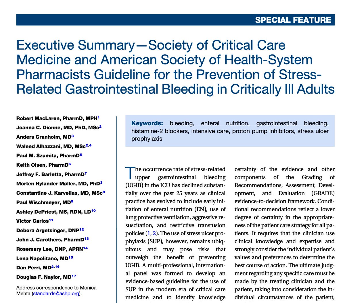 Paul_Wischmeyer's tweet image. New Stress Ulcer Prophylaxis Guidelines 💊🏥

🔖 Link: academic-oup-com.proxy.lib.duke.edu/ajhp/advance-a…

#FOAMcc #ICUNutrition #SCCM #MedEd #MedTwitter