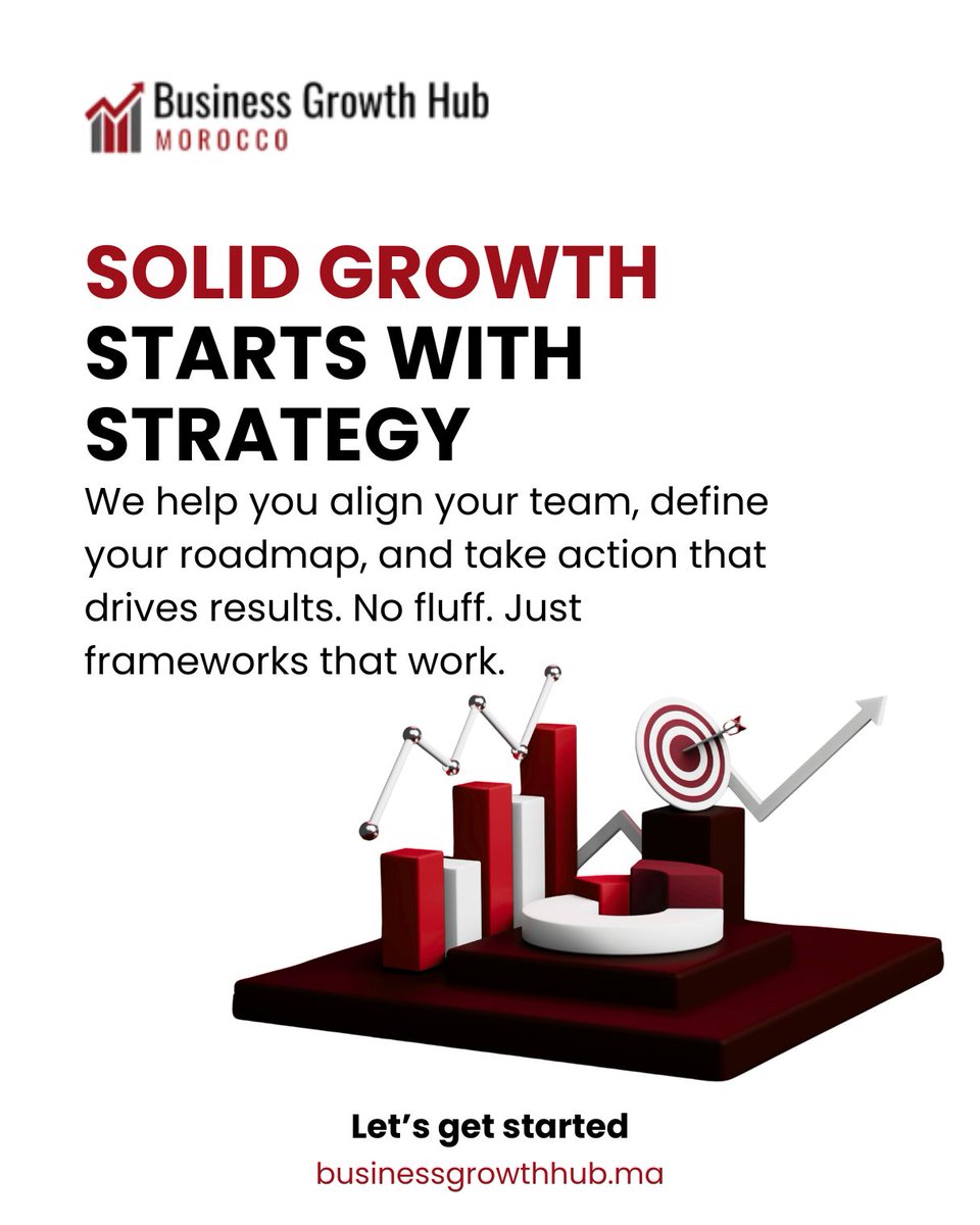 businesgrowthub's tweet image. Without strategy, growth is just a guessing game.

We help you align your team, define your roadmap, and turn goals into measurable action.

Plan it. Build it. Scale it.

businessgrowthhub.ma

#GrowthWithStrategy #BusinessAlignment #ClearRoadmap