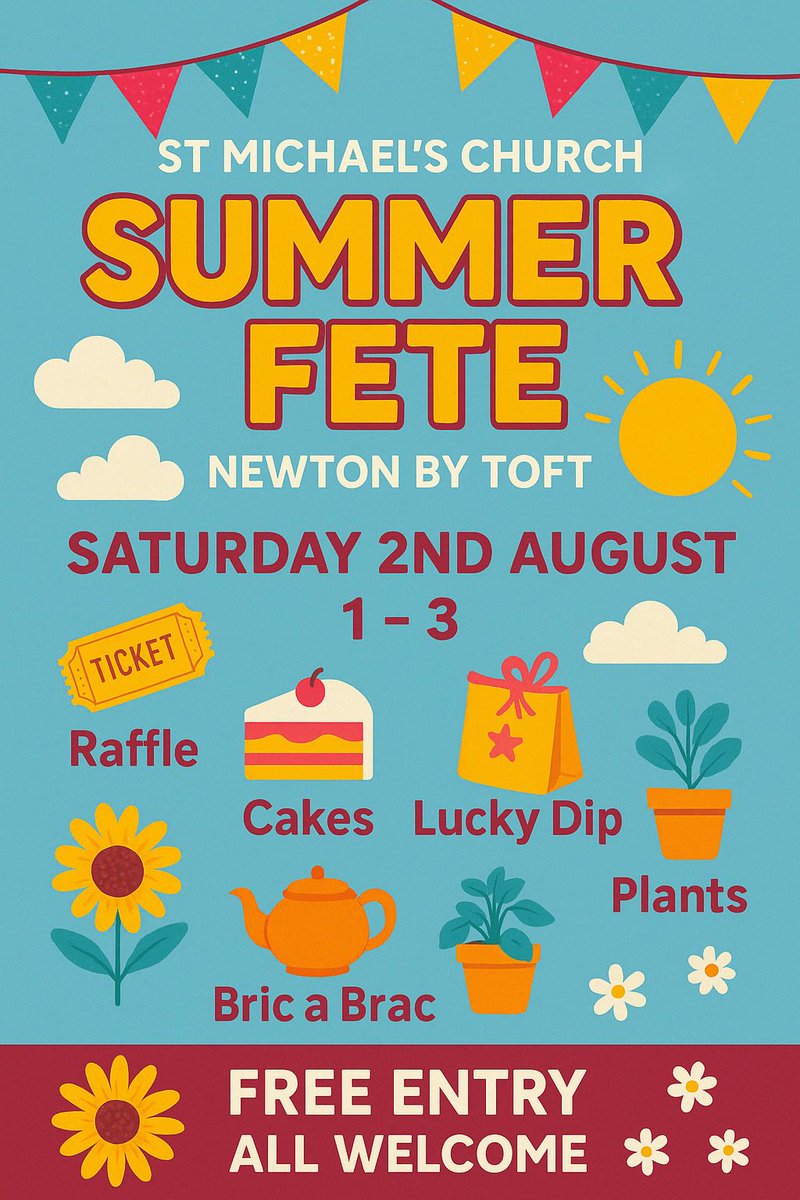 It’s nearly time for our summer fete. 
If anyone has anything they would like to donate for the bric a brac stall or raffle prizes we would be very grateful.
See you all on Saturday!!