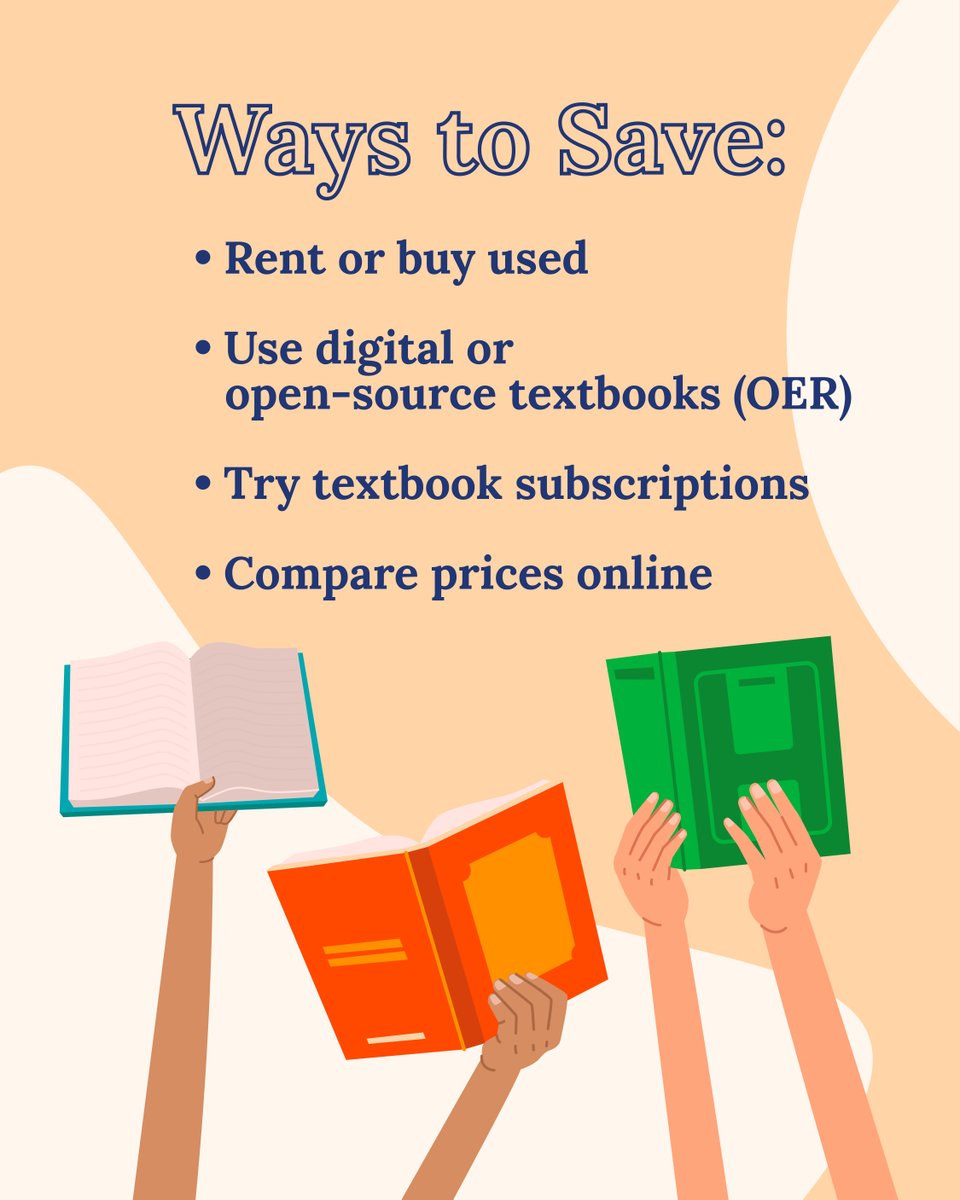 Textbooks add up fast! 📚💡Know what to expect and how to save! Tap here to learn more: bit.ly/how-much-are-c… #collegeave #collegestudent #collegebudget #financialtips