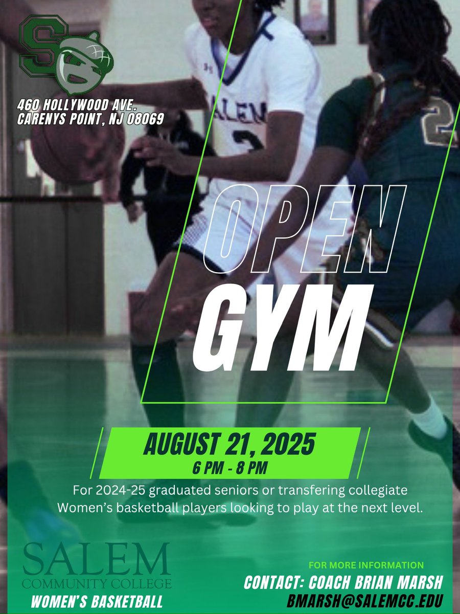 Unsigned seniors or players looking for a new home please join us for our Open Gym. Looking for a couple of players to fill out the roster. We are JucoD2 and offer basketball scholarships.