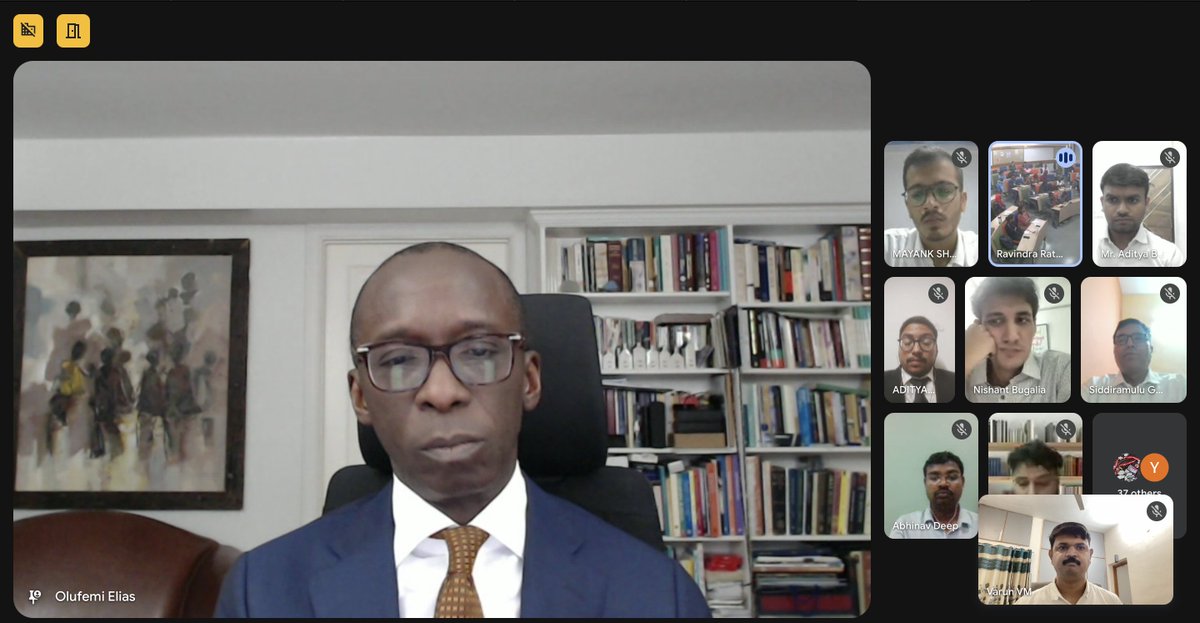 RRU Centre for International Law (@rru_cil) on Twitter photo International Law Lecture Series-July 2025
Lecture by Dr. Olufemi Elias (<a href="/olufemielias/">Olufemi Elias</a> ), Hon. Judge ad hoc, International Court of Justice
As part of the International Law Lecture Series (July 2025), Dr. Elias delivered a distinguished lecture on “The Role of International International Law Lecture Series-July 2025
Lecture by Dr. Olufemi Elias (<a href="/olufemielias/">Olufemi Elias</a> ), Hon. Judge ad hoc, International Court of Justice
As part of the International Law Lecture Series (July 2025), Dr. Elias delivered a distinguished lecture on “The Role of International
