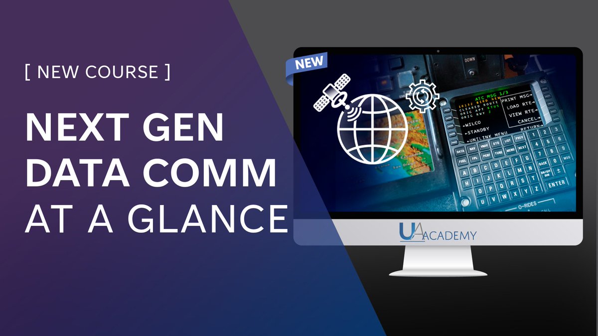 A *NEW* Course has been added to UA Academy! 💡

Unlock the future of airspace comms in "Next Gen Data Comm - At a Glance"

Learn LOA processes, tips for UniLink, and other pilot training essentials in just 30 mins online.

Register Today ➔  academy.uasc.com/next-gen-data-…