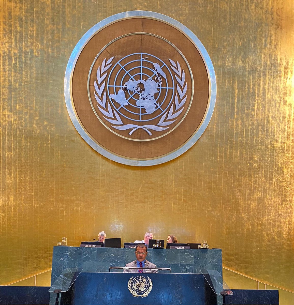 Maldives Mission NY (@mvpmny) on Twitter photo #Maldives PR <a href="/AlinyMohamed/">Ali Naseer Mohamed</a> at UN Conference: “This Conference must be the turning point to end Israel-Palestine conflict and create momentum for the two-state solution. State of #Palestine exists. Its flag flies outside this Hall. We should grant it full membership of the UN”. #Maldives PR <a href="/AlinyMohamed/">Ali Naseer Mohamed</a> at UN Conference: “This Conference must be the turning point to end Israel-Palestine conflict and create momentum for the two-state solution. State of #Palestine exists. Its flag flies outside this Hall. We should grant it full membership of the UN”.