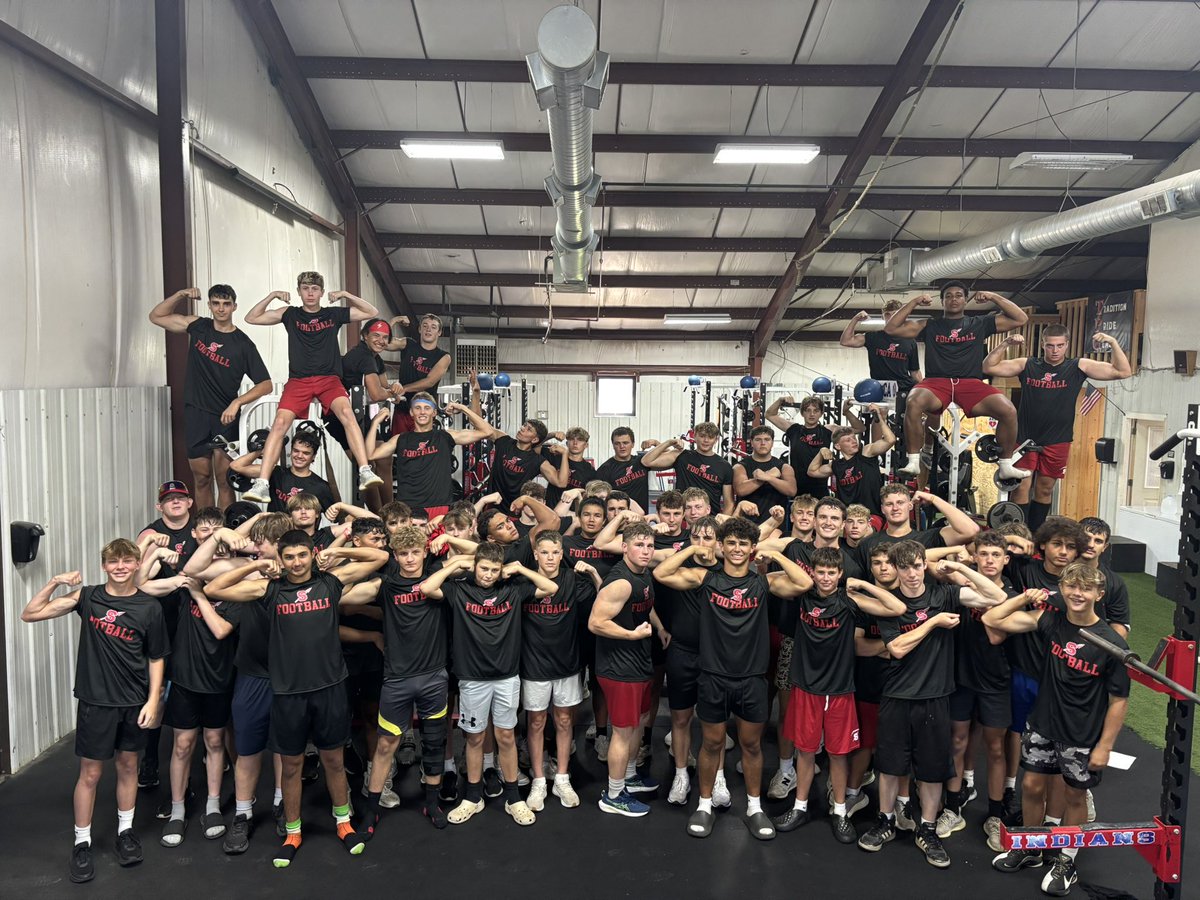 Proud of these guys for having 90% or better attendance in the weight room this summer! #TPC