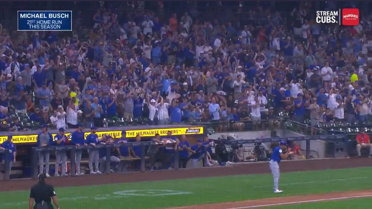 A lot of Cubbie blue at Wrigley North today