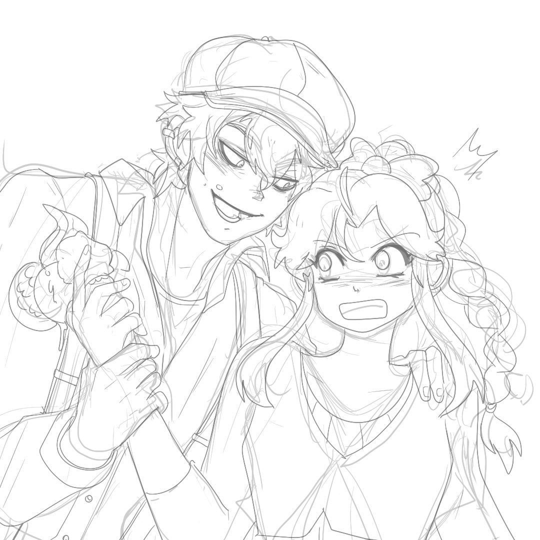 Shiba_Star_'s tweet photo. Non mangiare il mio gelato!!!🍦👀
Don’t eat my ice cream!!!🍦👀
#Marionetta #sahed #julia #marionettafanart #webtoon #Procreate #julialazarette #fanart #digitalart #illustration #drawing #disegno #juliaxsahed #marionettawebtoon #sahejul https://t.co/8gQSOOuYto