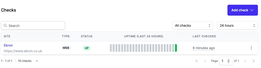 I just stumbled across <a href="/OnlineOrNot/">OnlineOrNot</a> 

Sends you a notification when your website is down.

Very handy and it's free 👌

Good to see my website is up (I thought it was down!)